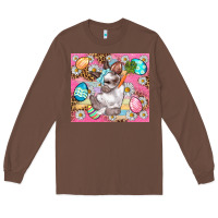 Chestnut Easter Bunny And Egg With Leopard Pattern Tumbler Long Sleeve Tee - BundleAndBundleShop