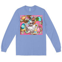 Colony Blue Easter Bunny And Egg With Leopard Pattern Tumbler Long Sleeve Tee - BundleAndBundleShop
