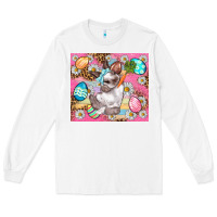White Easter Bunny And Egg With Leopard Pattern Tumbler Long Sleeve Tee - BundleAndBundleShop