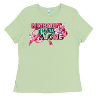 Matcha nobody fights alone cancer awareness Ladies Tee - CowGirlArtShop