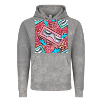 Cloud Rock cosmetic fake eyelashes and butterfly with leopard seamless pattern bb Vintage Hoodie - BundleAndBundleShop