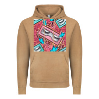 Vintage Camel cosmetic fake eyelashes and butterfly with leopard seamless pattern bb Vintage Hoodie - BundleAndBundleShop