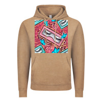 Vintage Coffee cosmetic fake eyelashes and butterfly with leopard seamless pattern bb Vintage Hoodie - BundleAndBundleShop