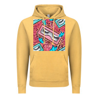Vintage Mustard cosmetic fake eyelashes and butterfly with leopard seamless pattern bb Vintage Hoodie - BundleAndBundleShop