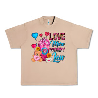 Burro Love More Worry Less Valentines Day Cold Drink Urban Heavy Tee - FaDigitalArtStudio