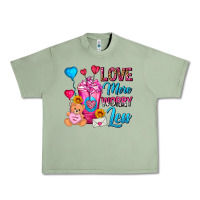Oil Green Love More Worry Less Valentines Day Cold Drink Urban Heavy Tee - FaDigitalArtStudio