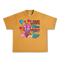 Peanut Butter Love More Worry Less Valentines Day Cold Drink Urban Heavy Tee - FaDigitalArtStudio