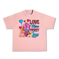 Salmon Love More Worry Less Valentines Day Cold Drink Urban Heavy Tee - FaDigitalArtStudio