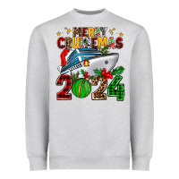 Heather Grey merry cruisemas 2024 Heavyweight Sweatshirt - AdoDesignShop