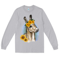 Moon Dust Sunflower Baby Donkey Long Sleeve Tee - RanaPortraitStore