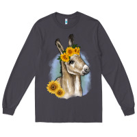 Smoke Sunflower Baby Donkey Long Sleeve Tee - RanaPortraitStore