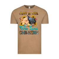 Vintage Coffee just a girl who loves chickens Vintage Tee - OliviaCreatesArt