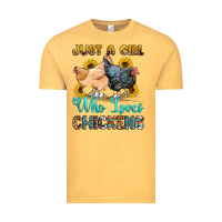 Vintage Mustard just a girl who loves chickens Vintage Tee - OliviaCreatesArt