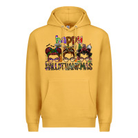 Mustard happy hallothanksmas Premium Hoodie - SublimationCraftShop