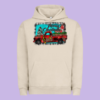 Truck Merry Christmas Urban Hoodie Designed By Jahusdesignshop