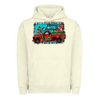 Pigment Pistachio truck merry christmas Urban Hoodie - JahusDesignShop