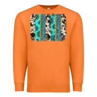 Carrot gemstone sunflower cowhide brushstroke Premium Sweatshirt - AdoDesignShop