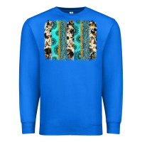 True Royal gemstone sunflower cowhide brushstroke Premium Sweatshirt - AdoDesignShop