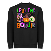 Black Hallowen Boo Heavyweight Sweatshirt - AdoDesignShop