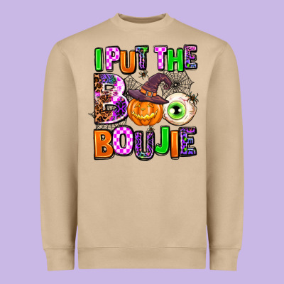 Hallowen Boo Heavyweight Sweatshirt Designed By Adodesignshop