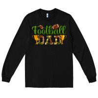 Black Football Dad Long Sleeve Tee - BundleAndBundleShop