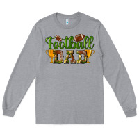 Heather Grey Football Dad Long Sleeve Tee - BundleAndBundleShop
