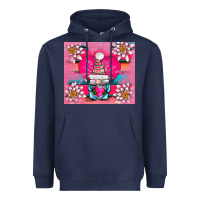 Navy v.d gnome and lotus tumbler Heavyweight Hoodie - AdoDesignShop
