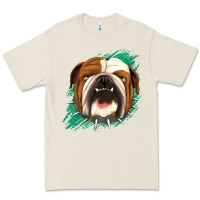 Bone Bulldog Green glitter Premium Tee - Jasminsmagicworld
