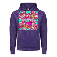 Cloud Purple hairstylist coffee cups and daisy with leopard seamless pattern bbs Vintage Hoodie - BundleAndBundleShop