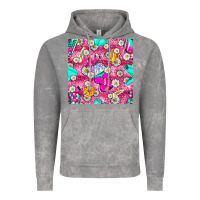 Cloud Rock hairstylist coffee cups and daisy with leopard seamless pattern bbs Vintage Hoodie - BundleAndBundleShop