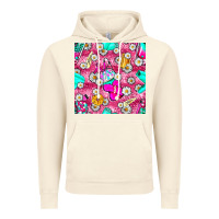 Vintage Artic hairstylist coffee cups and daisy with leopard seamless pattern bbs Vintage Hoodie - BundleAndBundleShop