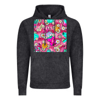 Vintage Black hairstylist coffee cups and daisy with leopard seamless pattern bbs Vintage Hoodie - BundleAndBundleShop
