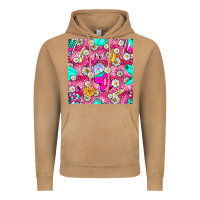 Vintage Camel hairstylist coffee cups and daisy with leopard seamless pattern bbs Vintage Hoodie - BundleAndBundleShop