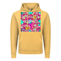 Vintage Mustard hairstylist coffee cups and daisy with leopard seamless pattern bbs Vintage Hoodie - BundleAndBundleShop