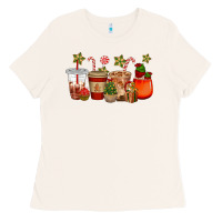 Bone christmas cup cakes coffee cups Ladies Tee - CowGirlArtShop