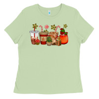 Matcha christmas cup cakes coffee cups Ladies Tee - CowGirlArtShop