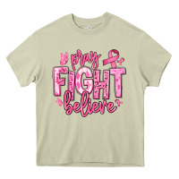 Mossy pray fight believe breast cancer Heavy Core Tee - texasbilliewilder