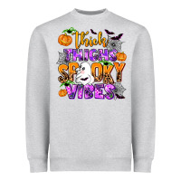 Heather Grey thick thighs spooky vibes Heavyweight Sweatshirt - AdoDesignShop