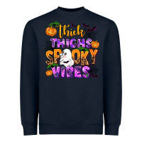 Navy thick thighs spooky vibes Heavyweight Sweatshirt - AdoDesignShop