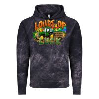 Cloud Black Loads of luck with tractor St. Patricks Day Vintage Hoodie - FaDigitalArtStudio