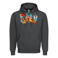Firefighter Coffee Cups Zipper Hoodie | Teevron