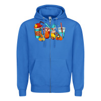 True Royal firefighter coffee cups Zipper Hoodie - AdoDesignShop