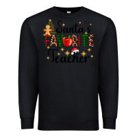 Black santa's favorite teacher Premium Sweatshirt - AdoDesignShop