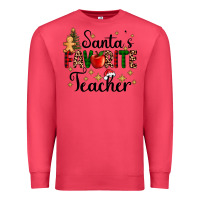 Cardinal santa's favorite teacher Premium Sweatshirt - AdoDesignShop