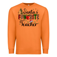 Carrot santa's favorite teacher Premium Sweatshirt - AdoDesignShop