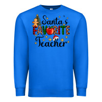 True Royal santa's favorite teacher Premium Sweatshirt - AdoDesignShop
