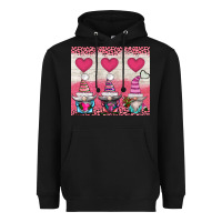 Black v.d 3 gnomes and hearts Heavyweight Hoodie - AdoDesignShop