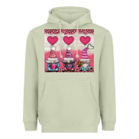 Matcha v.d 3 gnomes and hearts Heavyweight Hoodie - AdoDesignShop