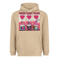 Mushroom v.d 3 gnomes and hearts Heavyweight Hoodie - AdoDesignShop