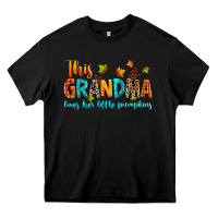 Black customized this grandma loves her little pumpkins Heavy Core Tee - texasbilliewilder